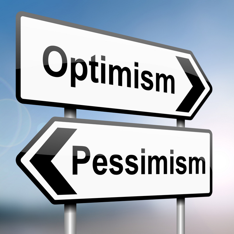 Is between what and difference the pessimistic optimistic What is
